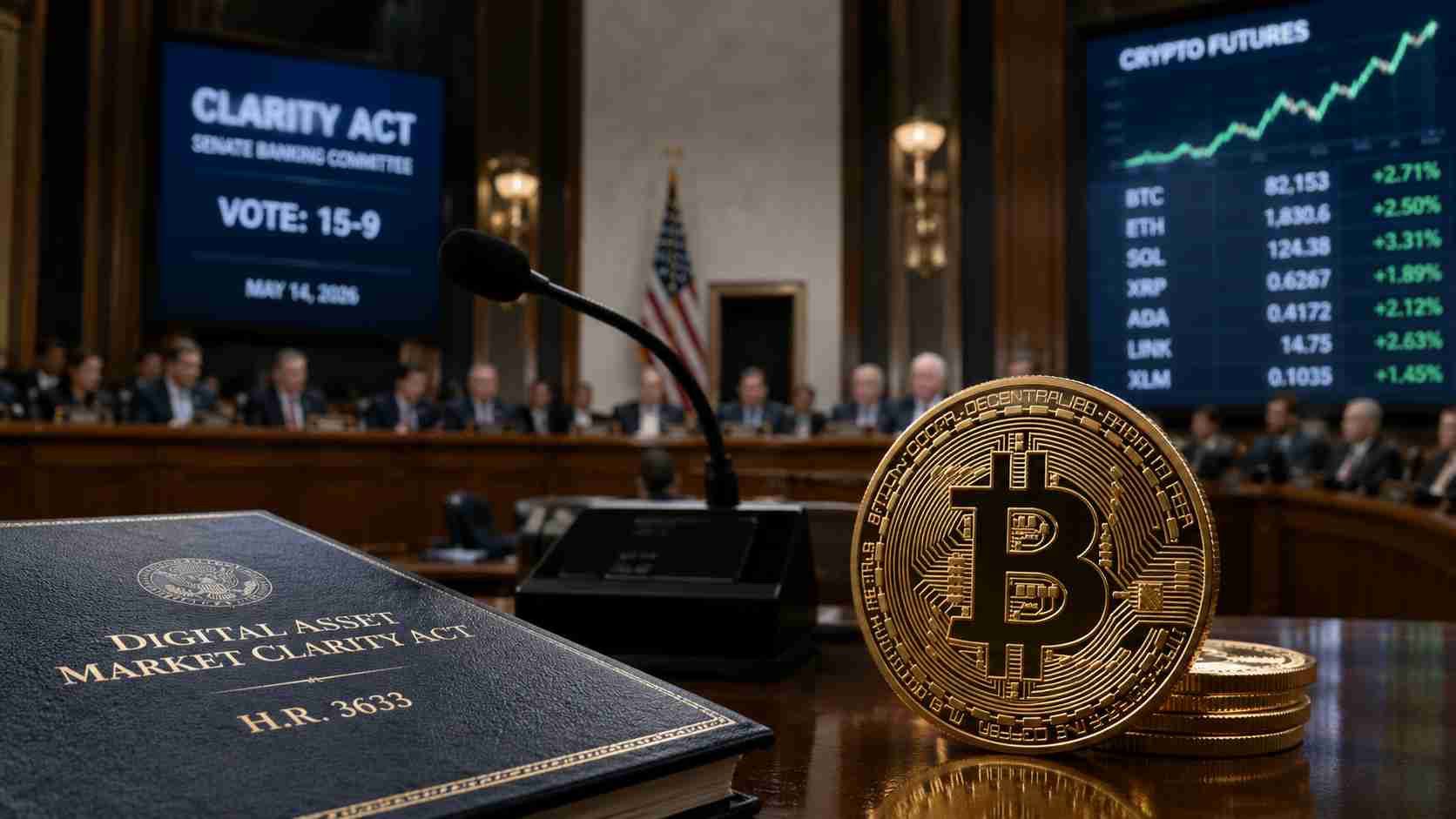 Senate Advances CLARITY Act as Crypto Rises